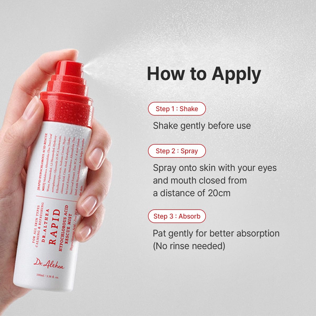 Rapid Hypochlorous Acid Rescue Mist – Καταπραϋντικό Mist Προσώπου με Υποχλωριώδες Οξύ