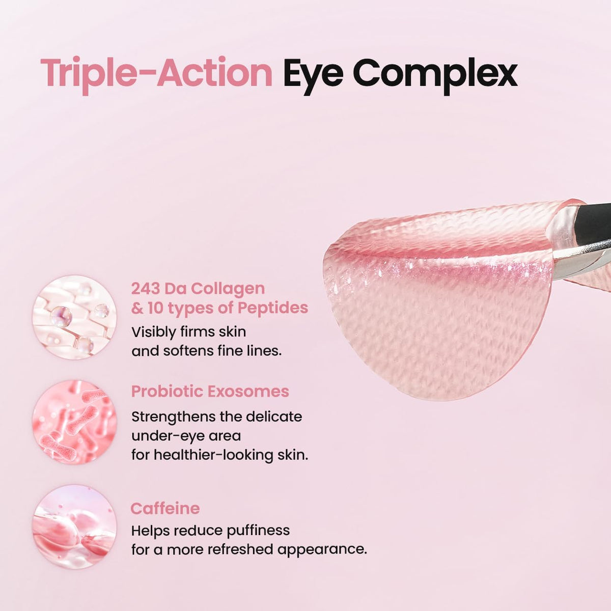 Collagen Eye Patches – Patches Ματιών με Κολλαγόνο, Πεπτίδια & Καφεΐνη