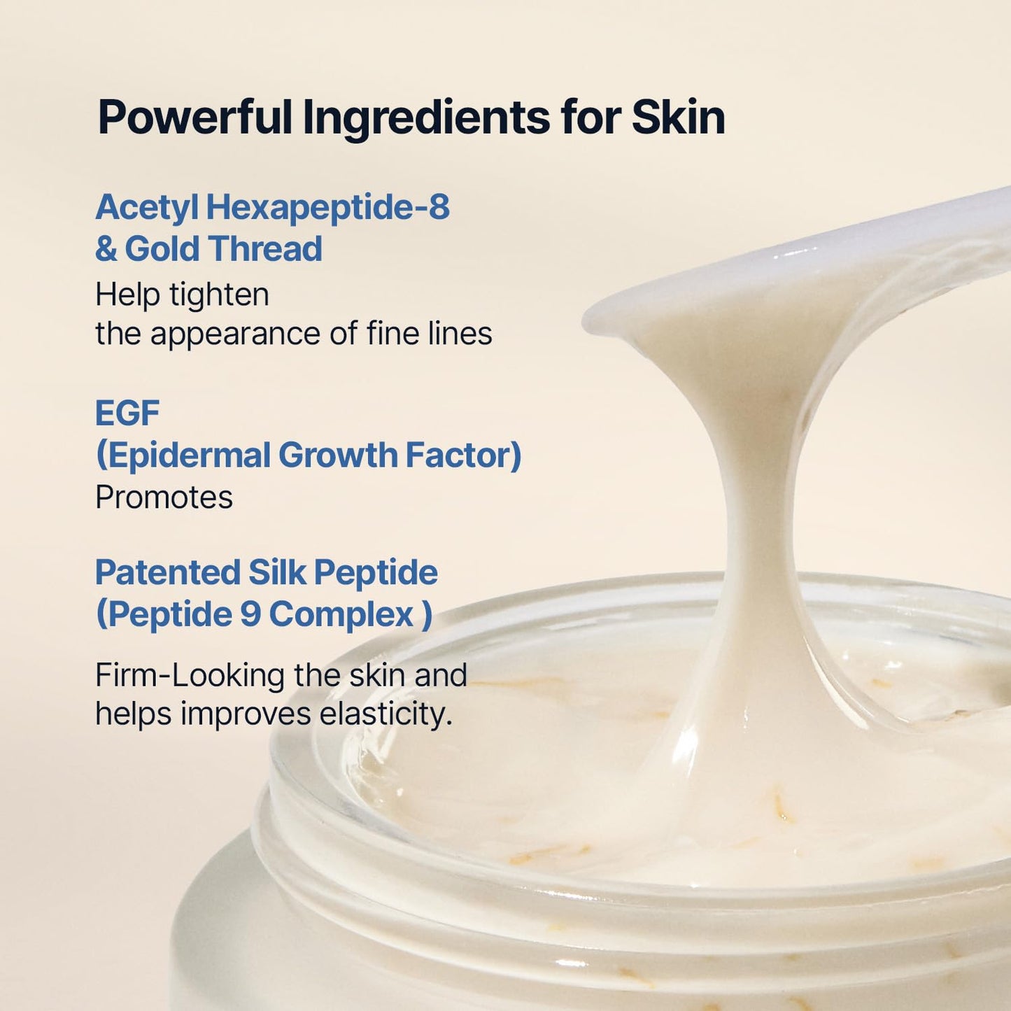 Silk Peptide EGF Intensive Cream – Συσφικτική & Αντιγηραντική Κρέμα Προσώπου με Πεπτίδια Μεταξιού & EGF
