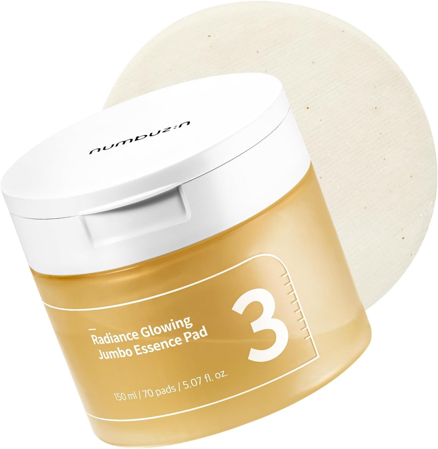 No.3 Radiance Glowing Jumbo Essence Pad – Δίσκοι Toner με Ζυμωμένα Εκχυλίσματα για Λάμψη και Ενυδάτωση