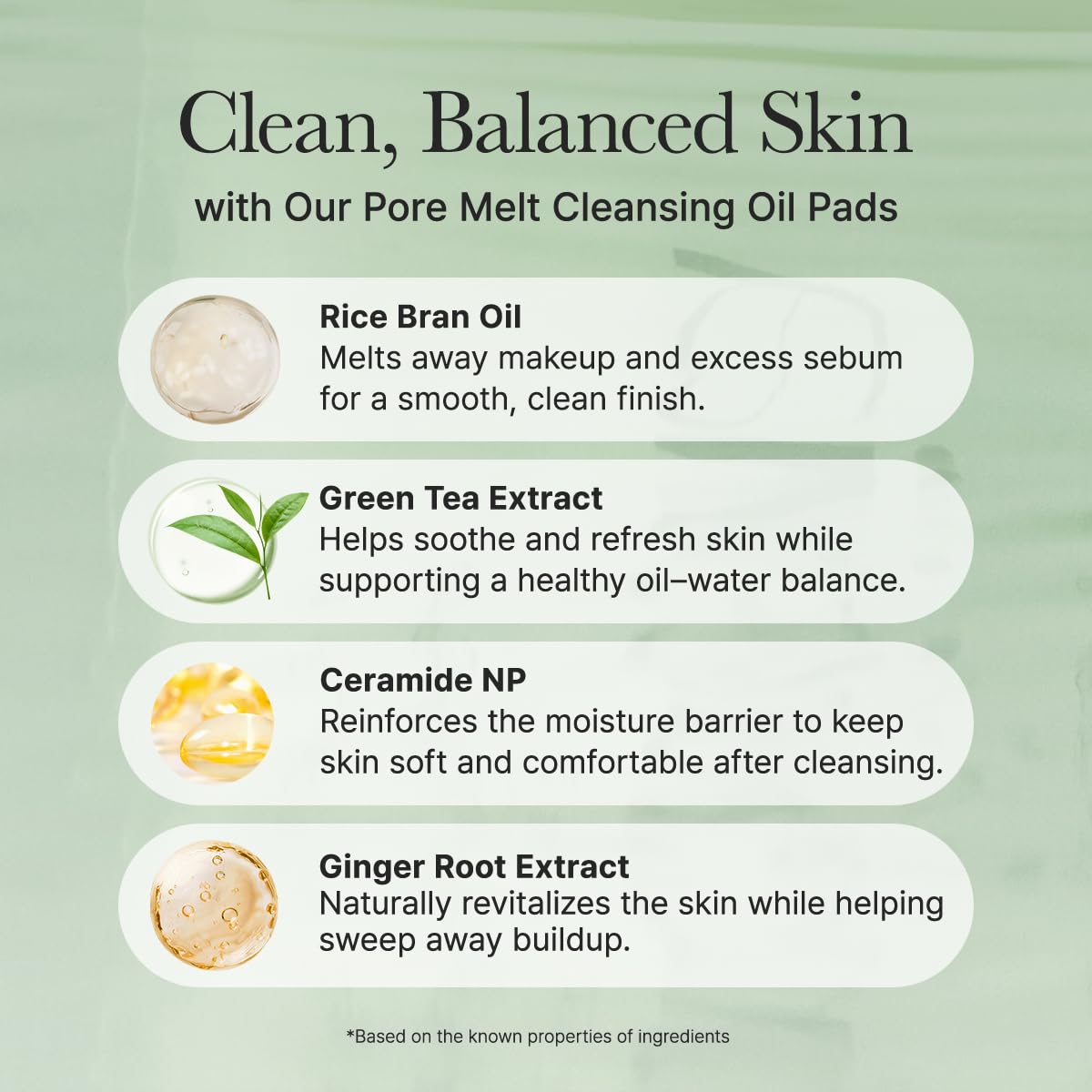 Pore Melt Cleansing Oil Pad – Pads Καθαρισμού για Μακιγιάζ, Αντηλιακό & Πόρους με Rice Bran Oil