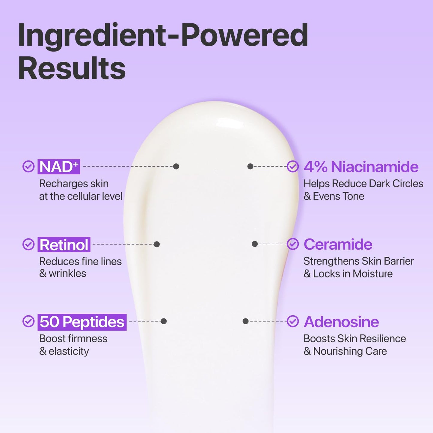 No.9 NAD Retinol Volumetox Eye Cream - Συσφιγκτική Κρέμα Ματιών με NAD+ & Ρετινόλη για Λεία, Ξεκούραστη Όψη