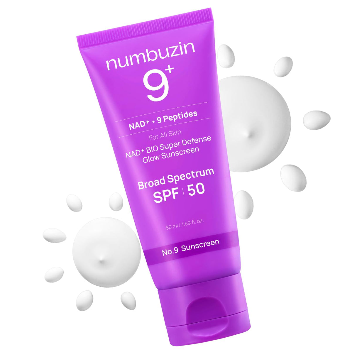 No.9 NAD+ Peptides Dewy Sun Essence SPF50+ PA++++ – Αντηλιακή Essence Προσώπου για Σύσφιξη & Glass Skin Λάμψη