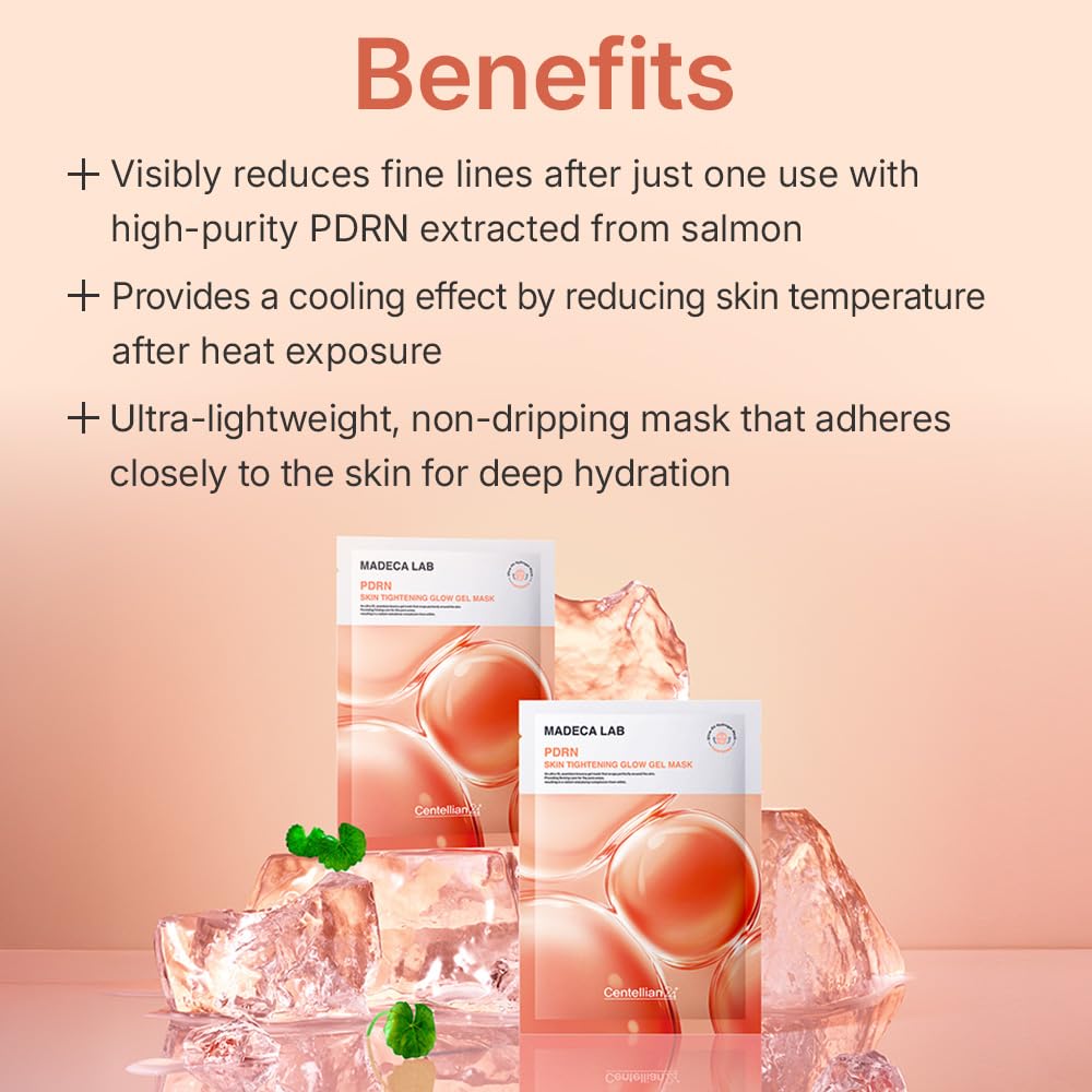 PDRN Skin Tightening Glow Gel Mask - Hydrogel Μάσκα Σύσφιξης & Λάμψης με PDRN, TECA και Κολλαγόνο