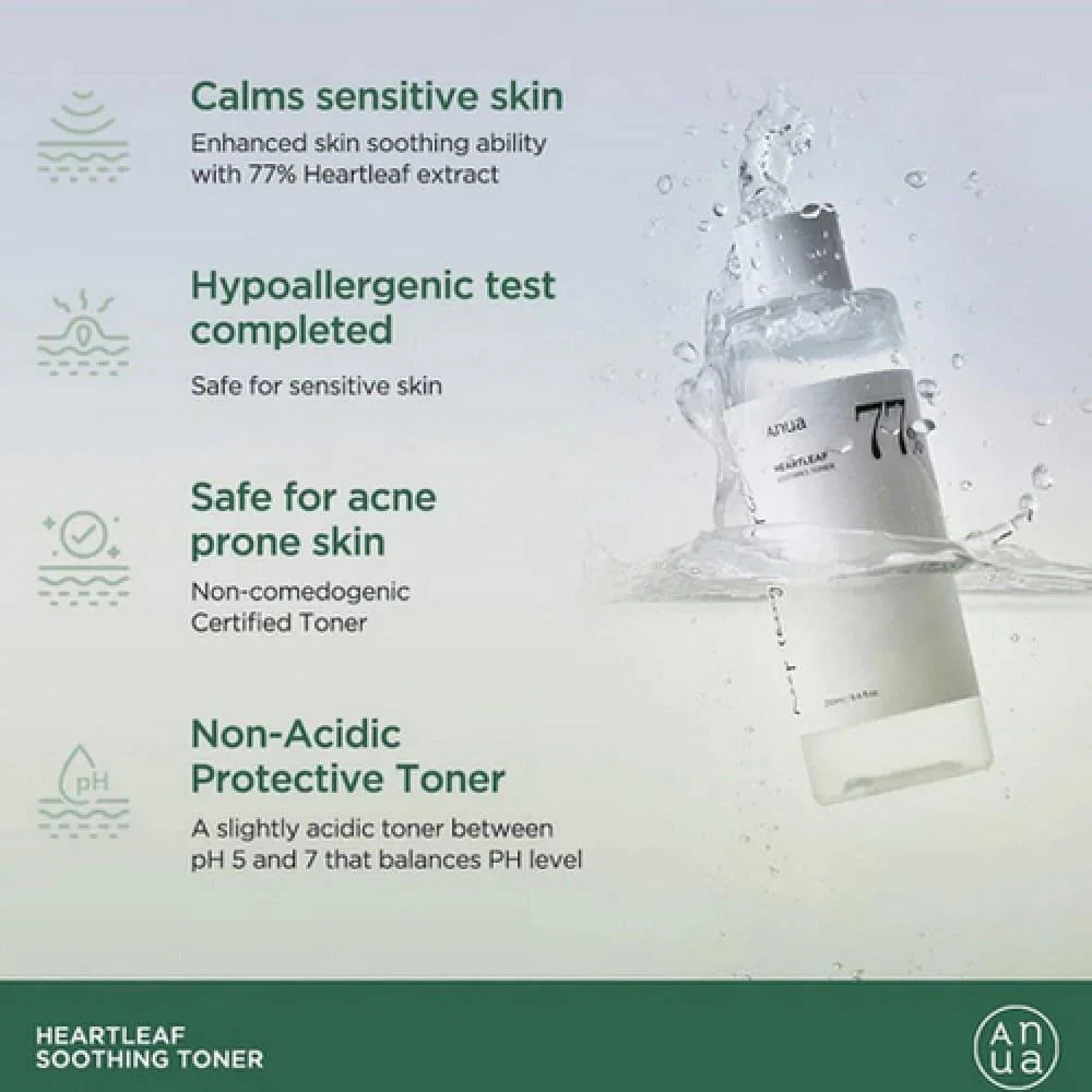 Heartleaf 77% Soothing Toner - Ενυδατικό, καταπραϋντικό τόνερ