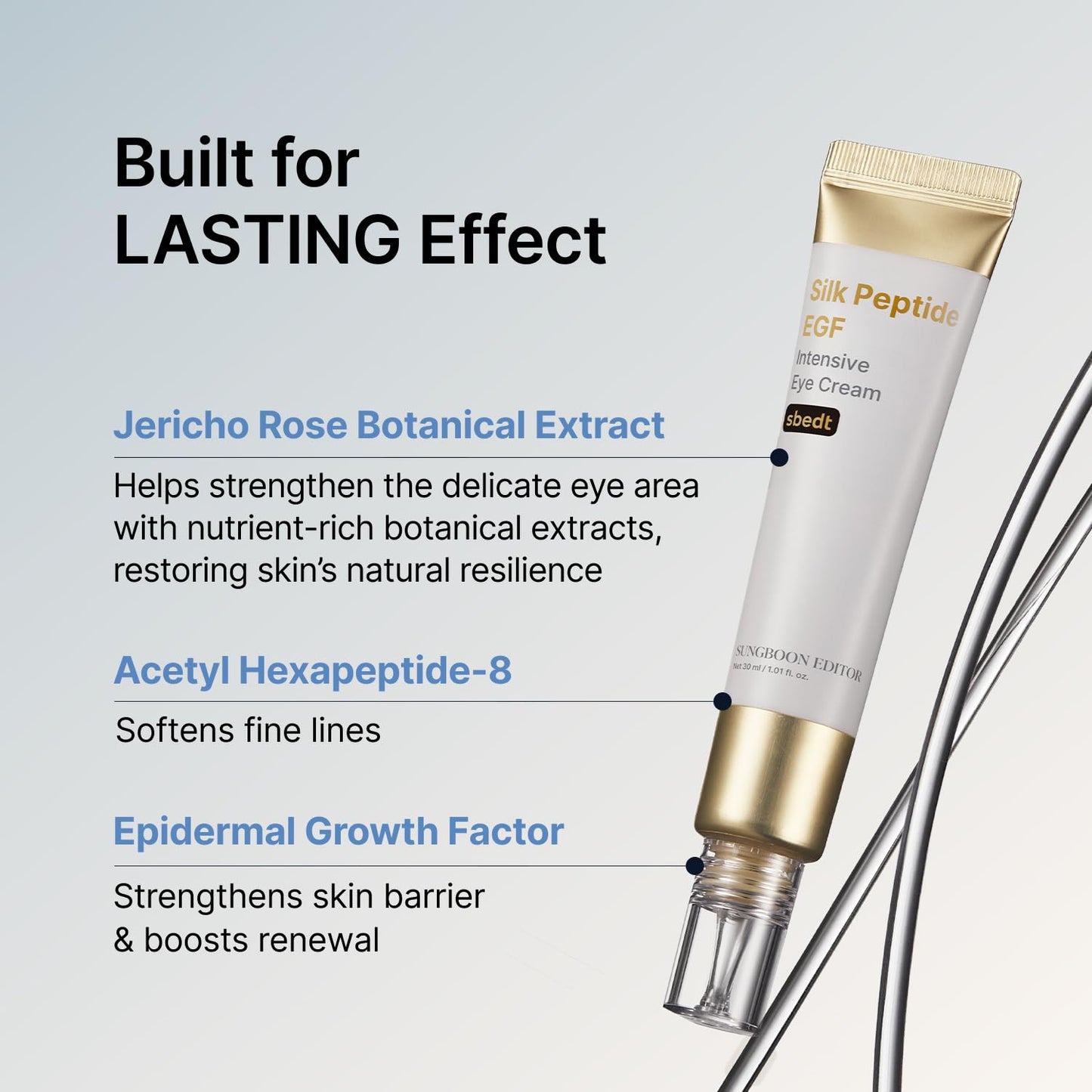 Silk Peptide EGF Intensive Eye Cream - Αντιγηραντική Κρέμα Ματιών με EGF, Ρετινόλη & Πεπτίδια