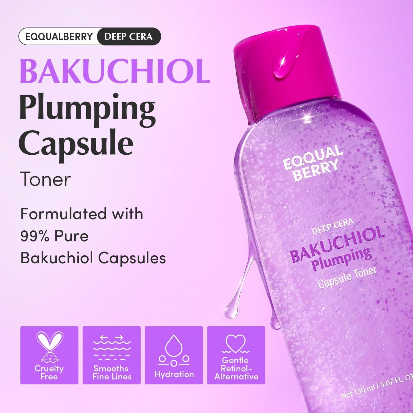 Bakuchiol Plumping Capsule Toner – Τονωτική Λοσιόν Σύσφιξης με Bakuchiol, Κεραμίδια & Υαλουρονικό