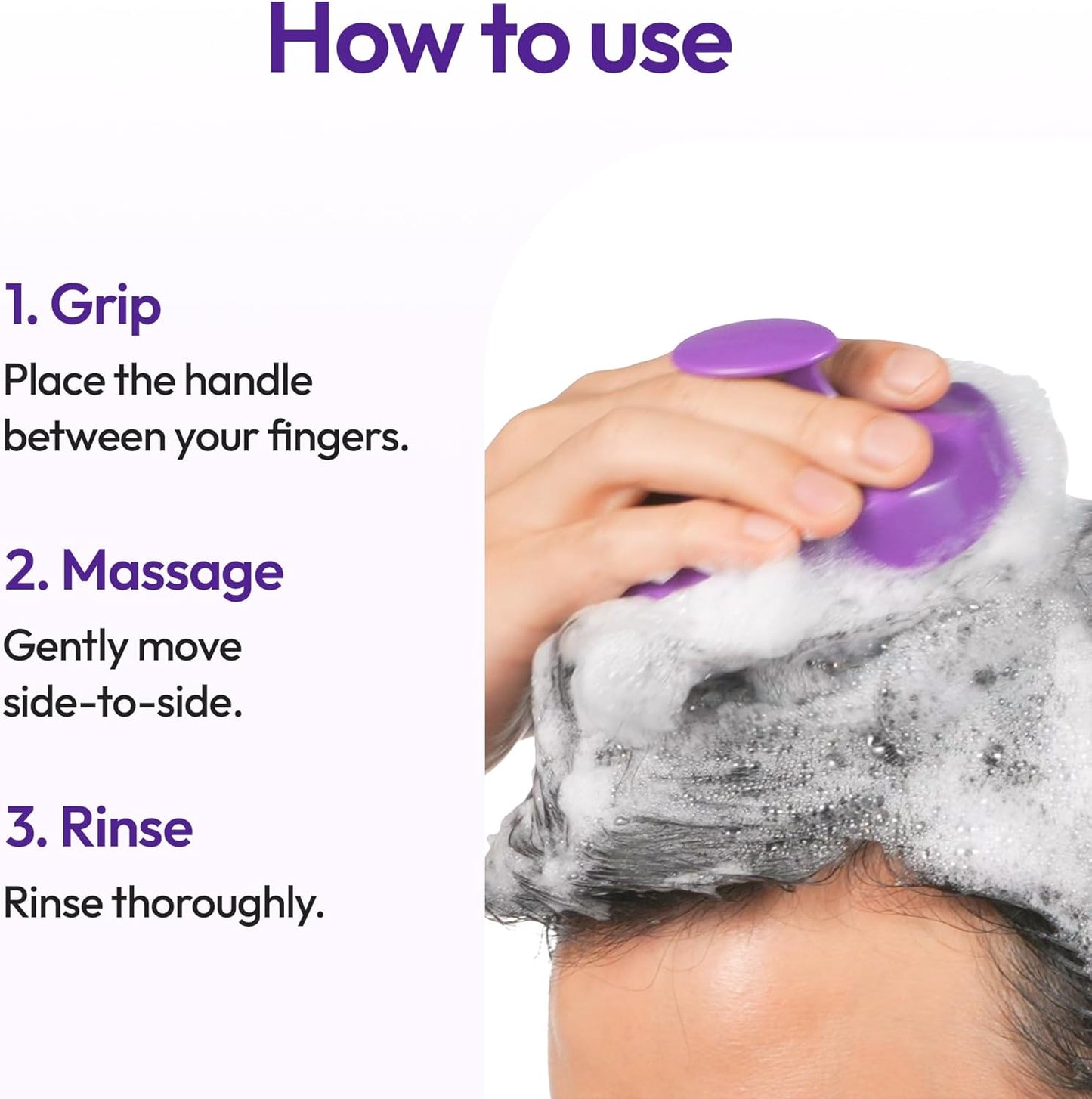 Shampoo Brush – Βούρτσα Μασάζ Τριχωτού για Βαθύ Καθαρισμό & Χαλάρωση