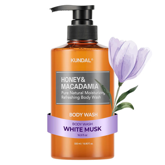 Honey & Macadamia Pure Body Wash White Musk – Ενυδατικό Αφρόλουτρο με Μέλι & Macadamia