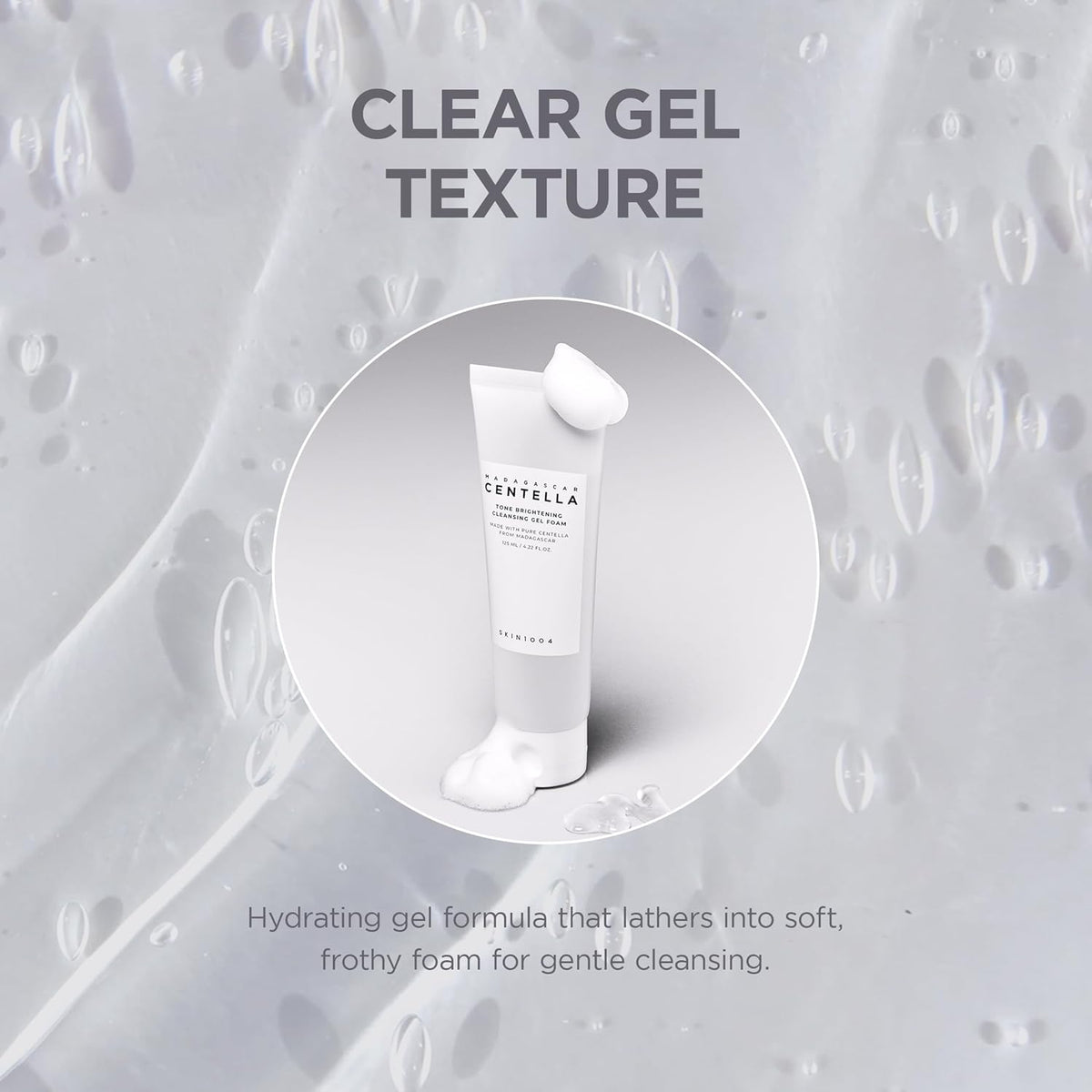 Madagascar Centella Tone Brightening Cleansing Gel Foam