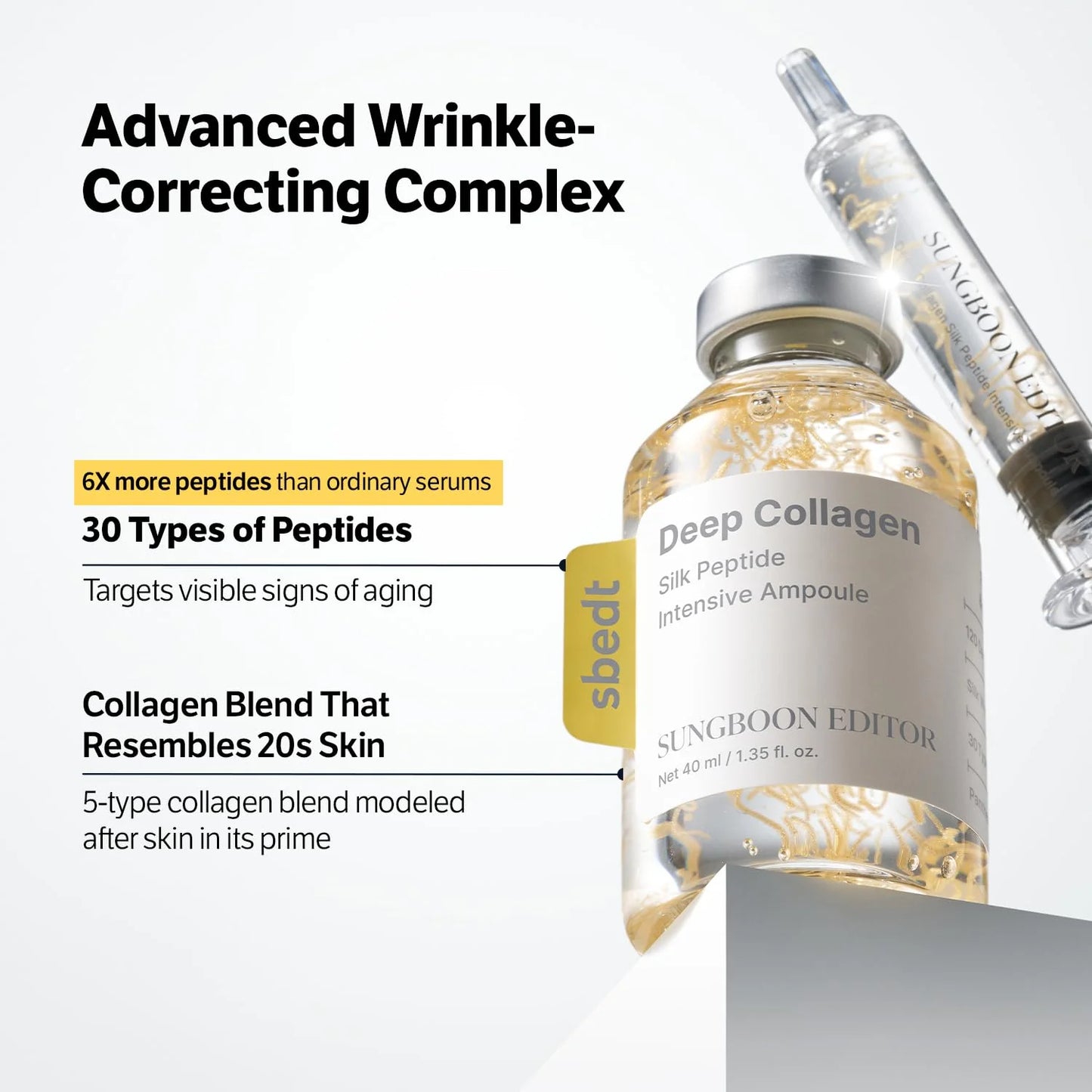 Deep Collagen Silk Peptide Intensive Ampoule (renew) - Αμπούλα με 3-πλό σύστημα lifting