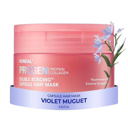 Progen Double Bonding Capsule Hair Mask Violet Muguet – Μάσκα Επανόρθωσης με Πρωτεΐνες & Κολλαγόνο για Βαθιά Θρέψη