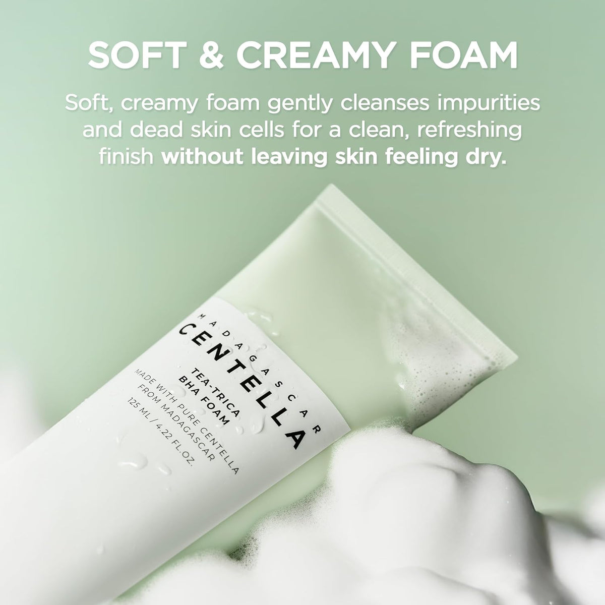Madagascar Centella Tea Trica BHA Foam - Αφρός καθαρισμού για δέρμα με ακμή