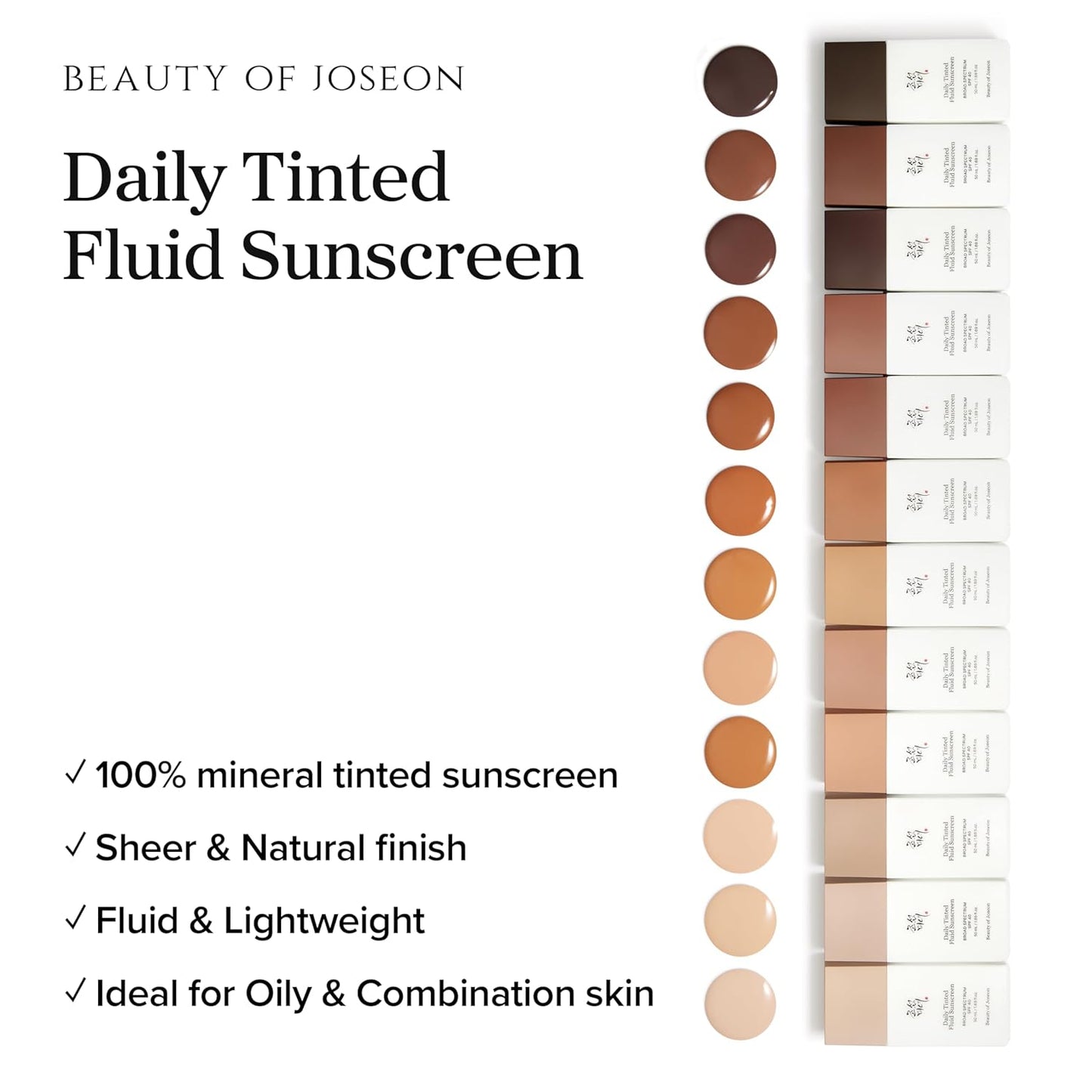 Daily Tinted Fluid Sunscreen Broad Spectrum SPF 30 PA +++ #MP200