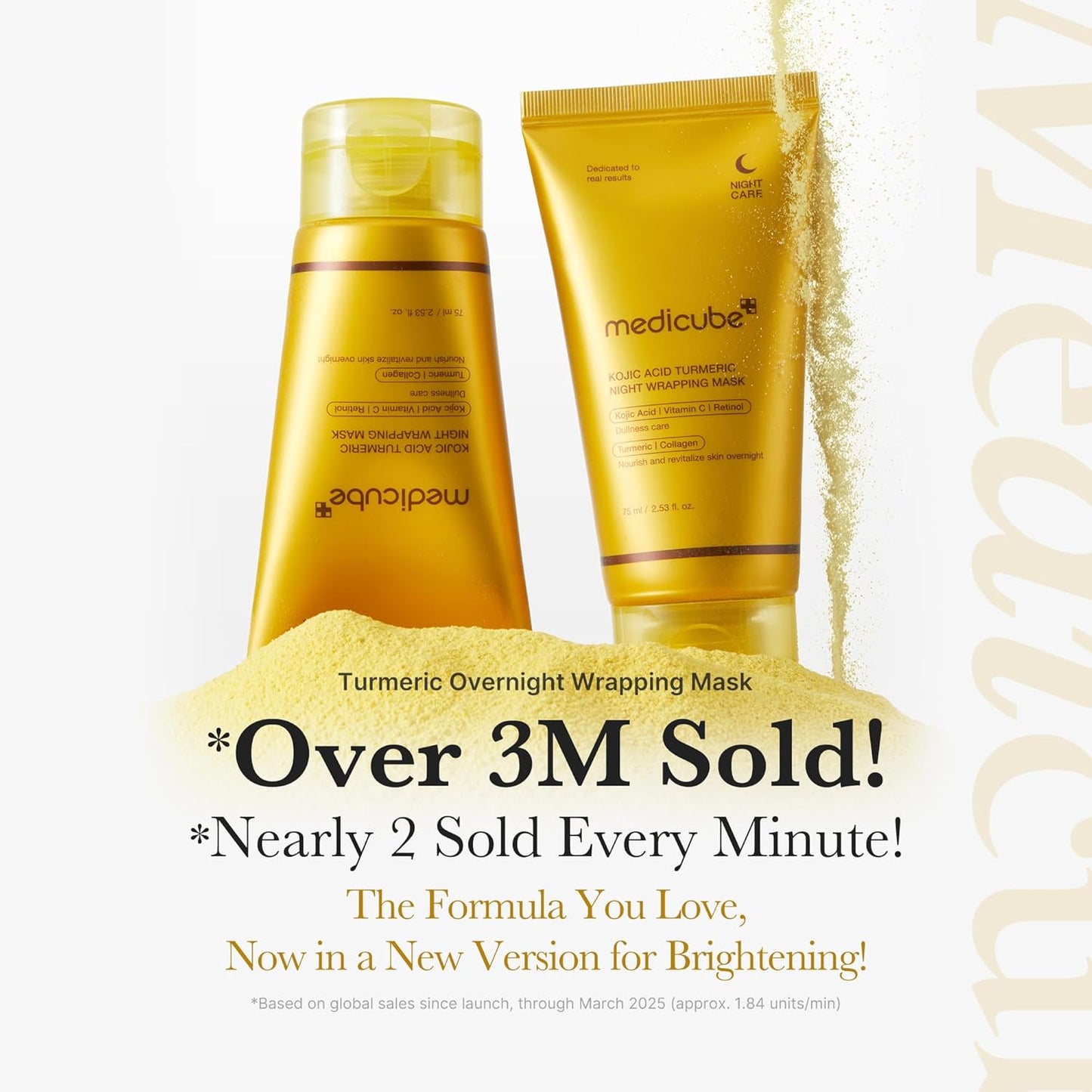 Kojic Acid Turmeric Night Wrapping Mask – Μάσκα Νύχτας Λάμψης & Σύσφιξης με Κοζικό Οξύ & Κουρκουμά