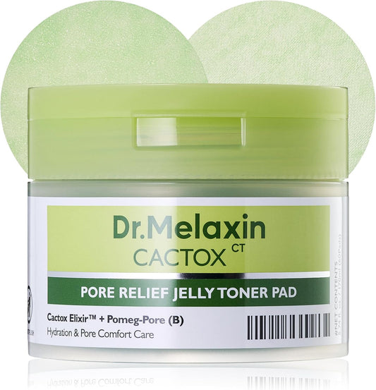 Cactox Pore Relief Jelly Toner Pad - Δροσιστικά Pads με Κάκτο για Σύσφιξη Πόρων & Λείανση Υφής