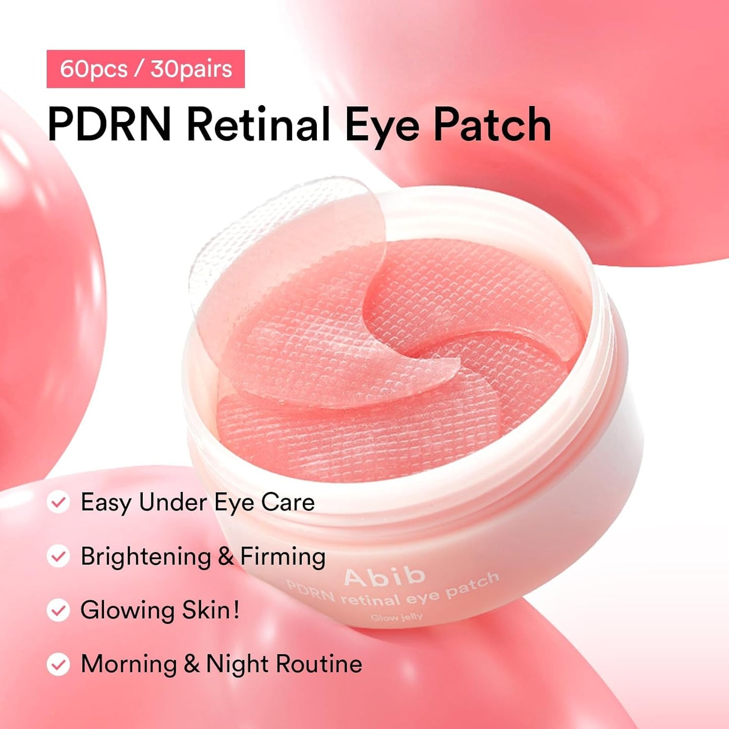 PDRN Retinal Eye Patch Glow Jelly – Αντιγηραντικά Hydrogel Patches Ματιών για Λάμψη & Σύσφιξη