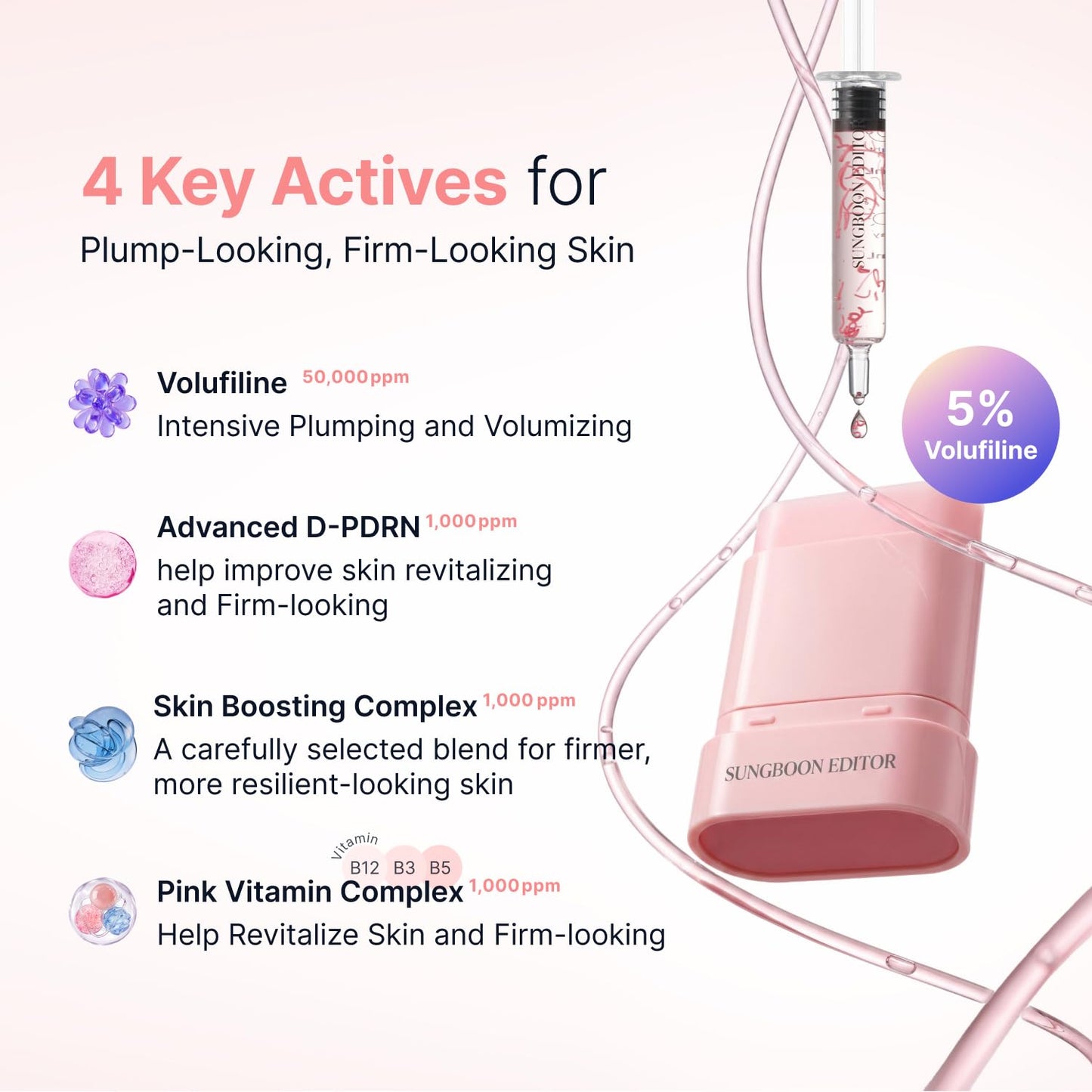 PDRN Pink Vitamin Glow Boosting Multi Balm – Balm Stick Λάμψης & Σύσφιξης με PDRN και Volufiline™