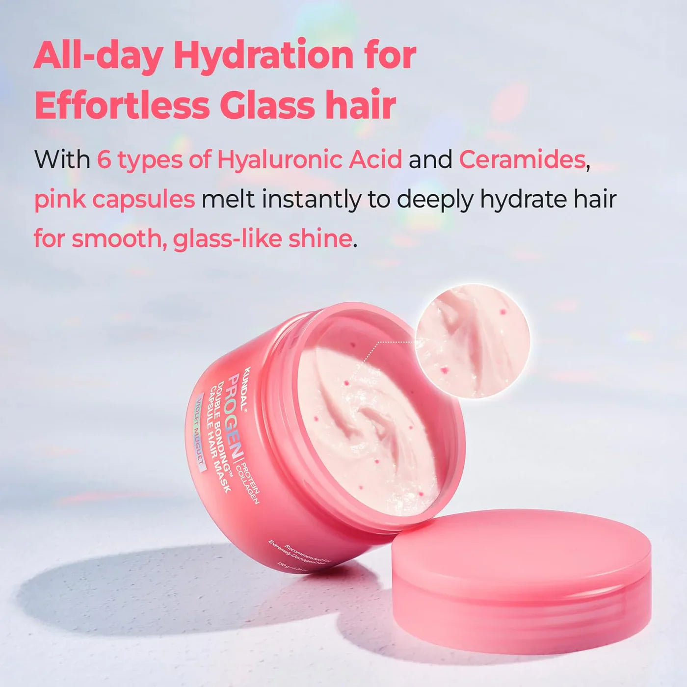 Progen Double Bonding Capsule Hair Mask Violet Muguet – Μάσκα Επανόρθωσης με Πρωτεΐνες & Κολλαγόνο για Βαθιά Θρέψη