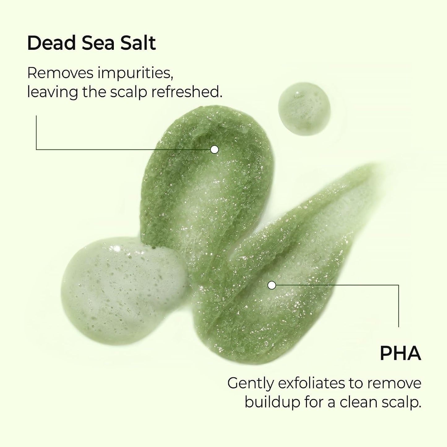 Matcha & Kale Clarifying Sea Salt Scalp Scrub Herb Mint - Απολεπιστικό Scrub Τριχωτού με Matcha, Kale & Αλάτι Νεκράς Θάλασσας