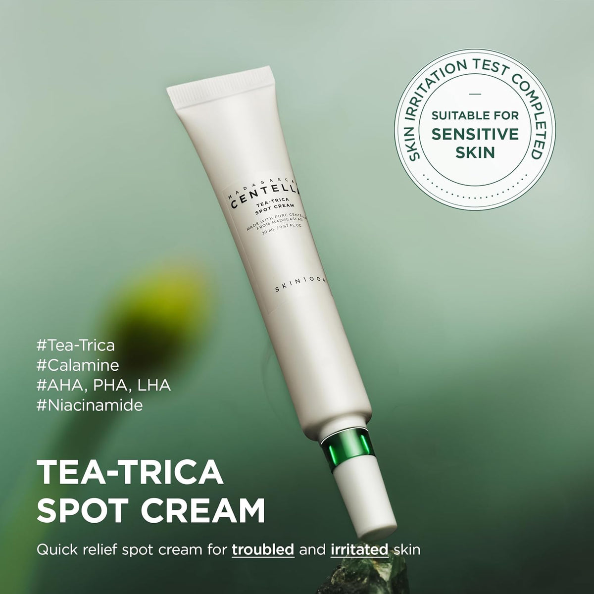 Madagascar Centella Tea-Trica Spot Cream - Καταπραϋντική Κρέμα για Σπυράκια & Ατέλειες