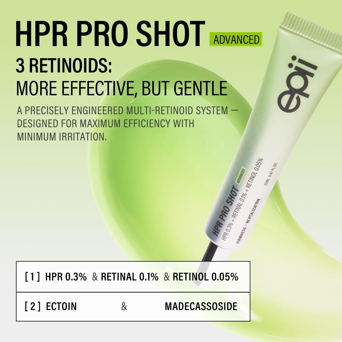 HPR Pro Shot – Εντατικός Αντιγηραντικός ορός Νύχτας με HPR, Retinal & Retinol για Ρυτίδες & Σύσφιξη