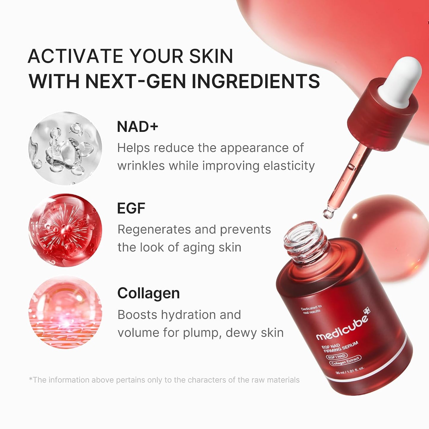 EGF NAD+ Firming Serum – Συσφικτικός & Αντιρυτιδικός Ορός Προσώπου για Ελαστικότητα με EGF, NAD+ & Κολλαγόνο
