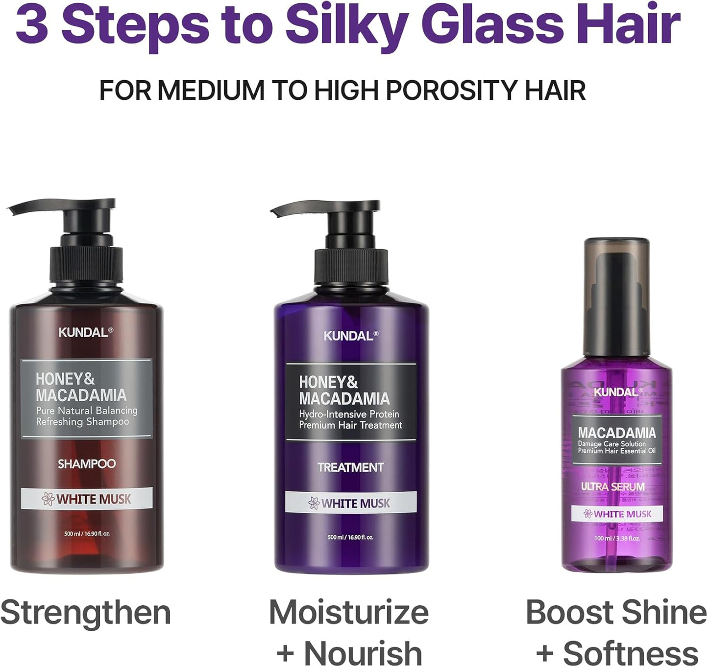 Honey & Macadamia Natural Shampoo Pink Grapefruit - Σαμπουάν Ενυδάτωσης & Λάμψης με Λευκό Μόσχο