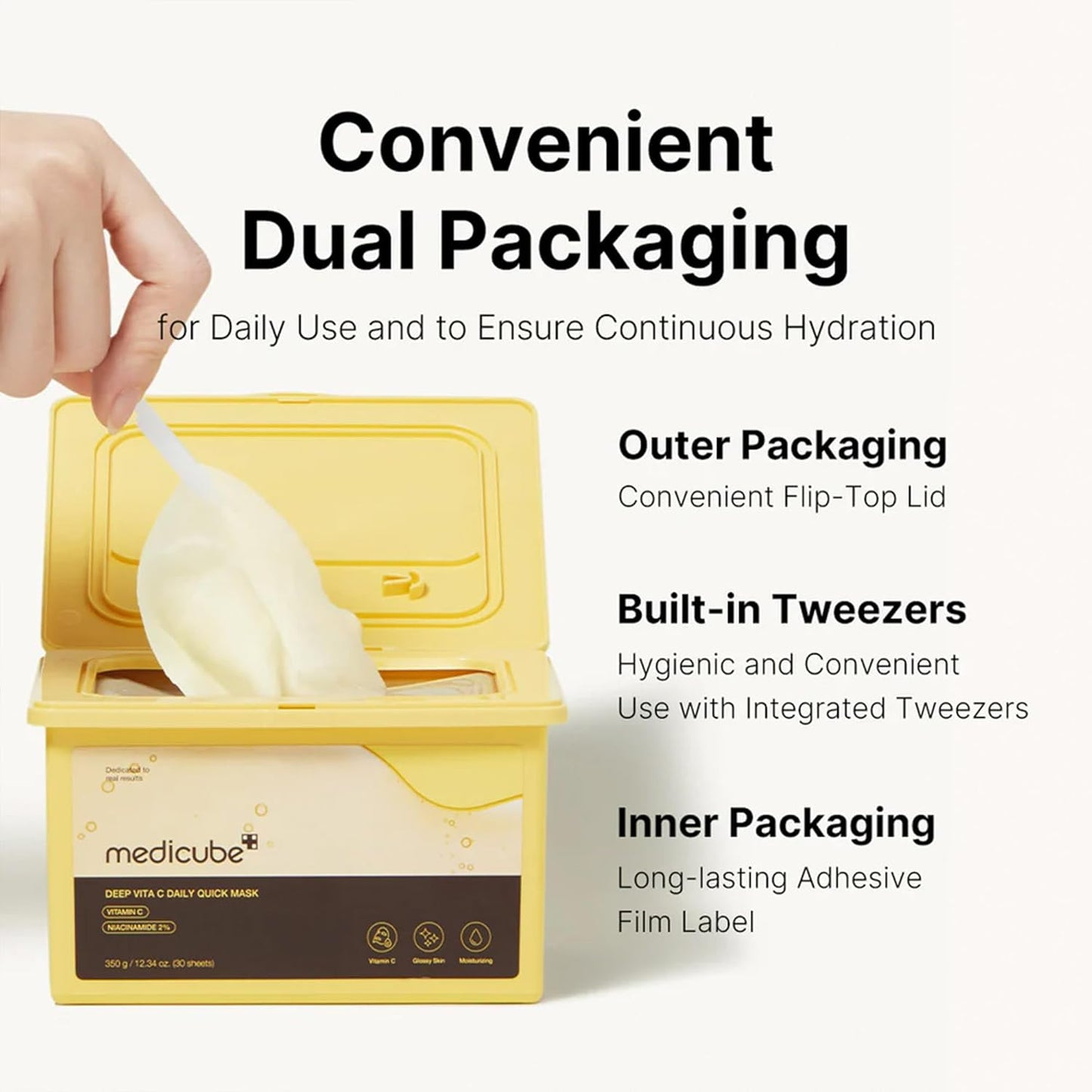 Deep Vita C Daily Quick Mask - Μάσκες με ισχυρό σύμπλεγμα βιταμινών για άμεση λάμψη