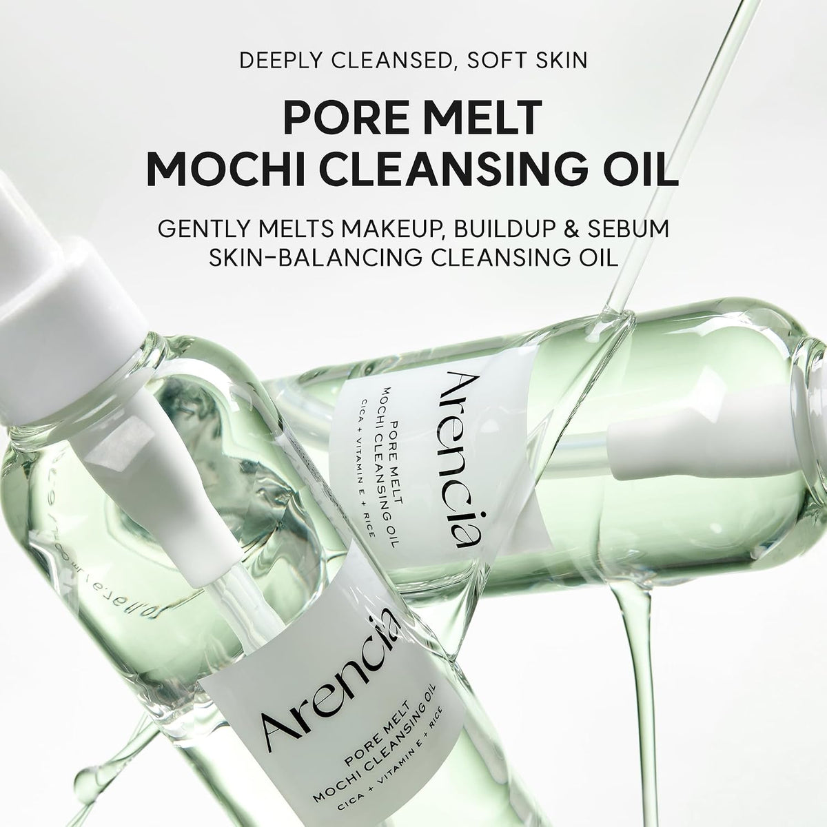 Pore Melt Mochi Cleansing Oil – Λάδι Καθαρισμού Προσώπου για Πόρους & Μακιγιάζ με Rice Amino Acids και Cica