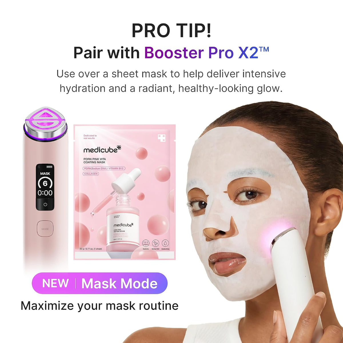 PDRN Pink Vita Coating Mask - Μάσκα λάμψης