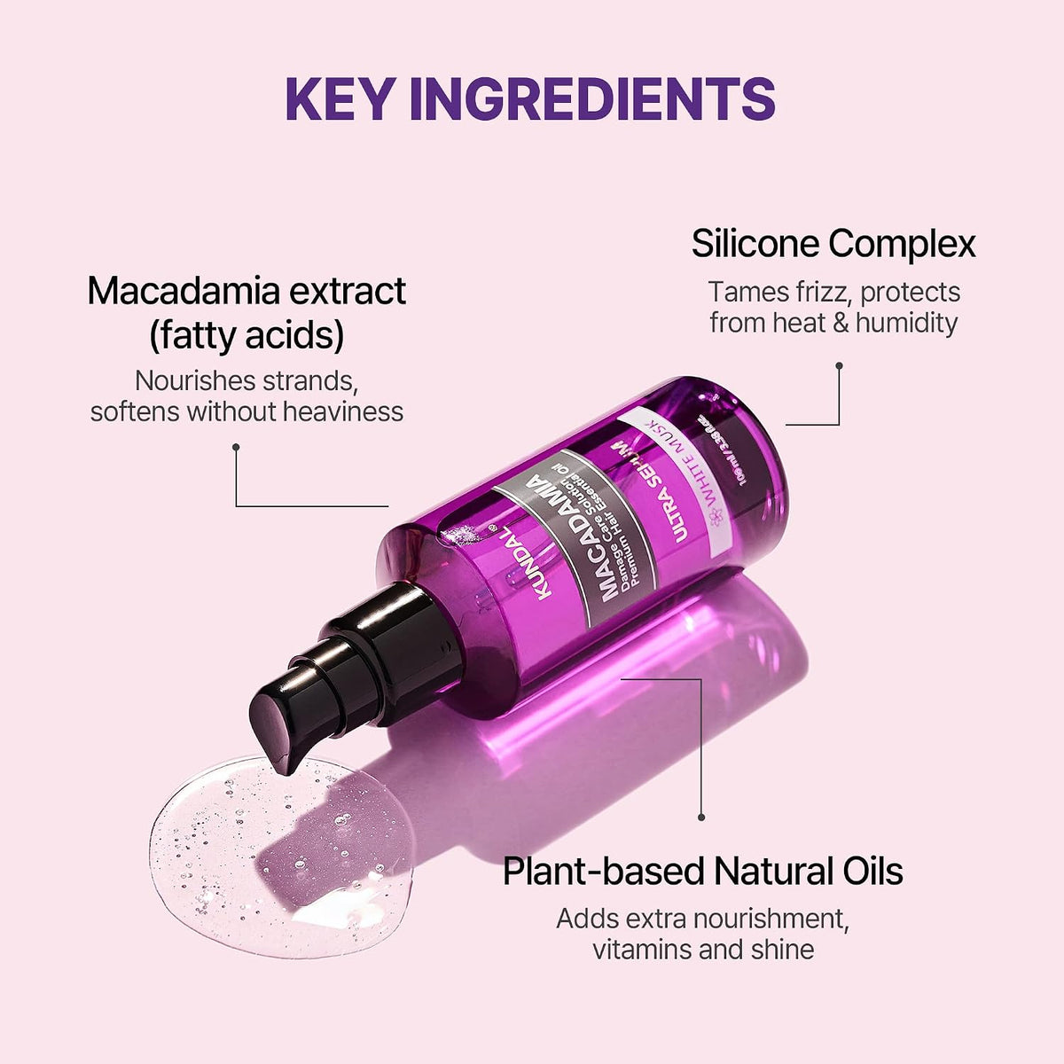Macadamia Hair Serum Cherry Blossom - Εντατικό Serum Μαλλιών με Έλαιο Macadamia