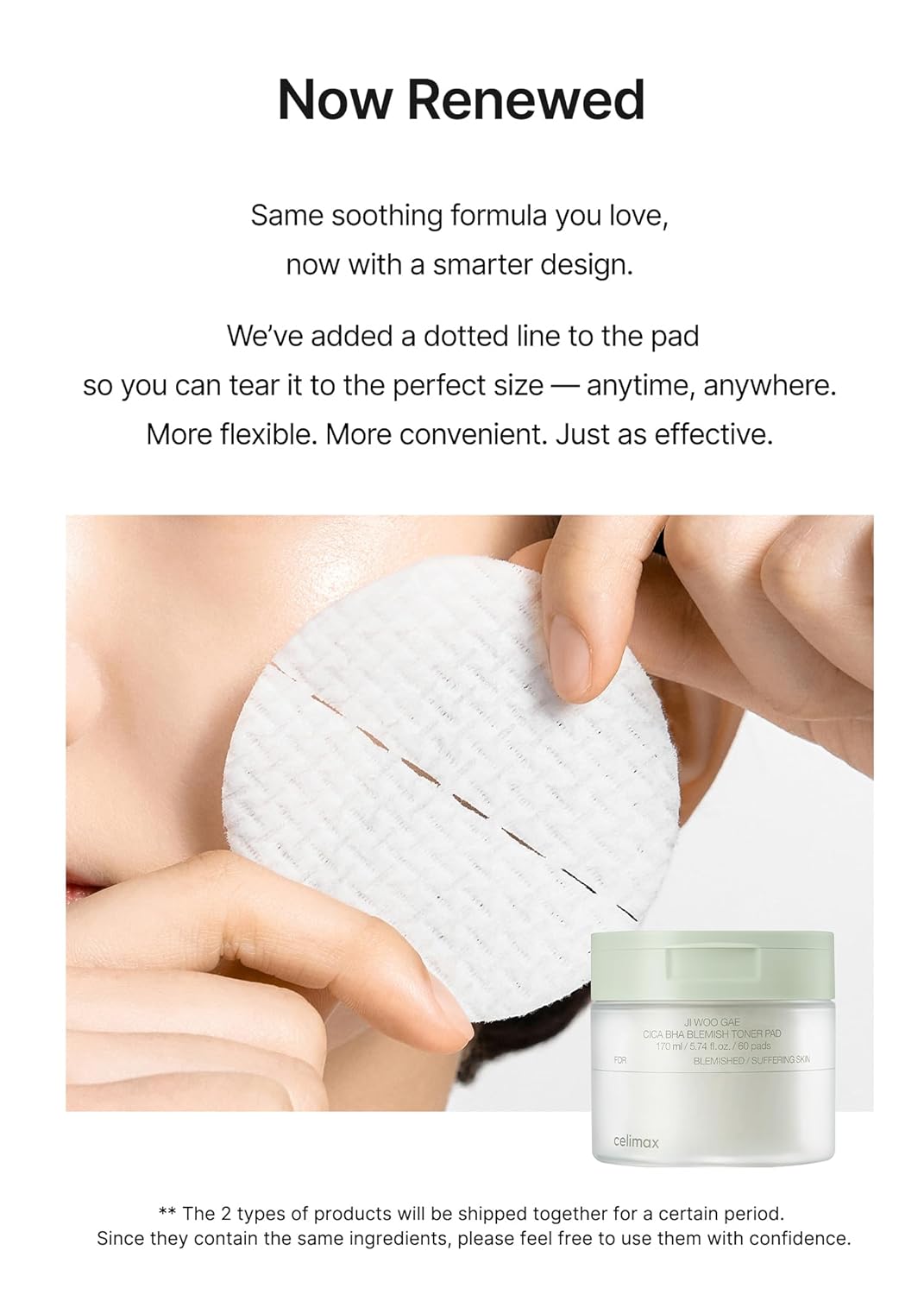 Ji.Woo.Gae CICA BHA Blemish Toner Pad - Απολεπιστικά δισκία για ευαίσθητο δέρμα