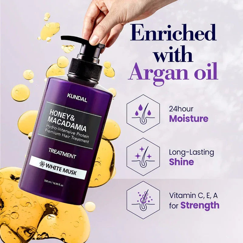 Honey & Macadamia Protein Treatment Amber Vanilla – Εντατική Θεραπεία Θρέψης & Επανόρθωσης Μαλλιών