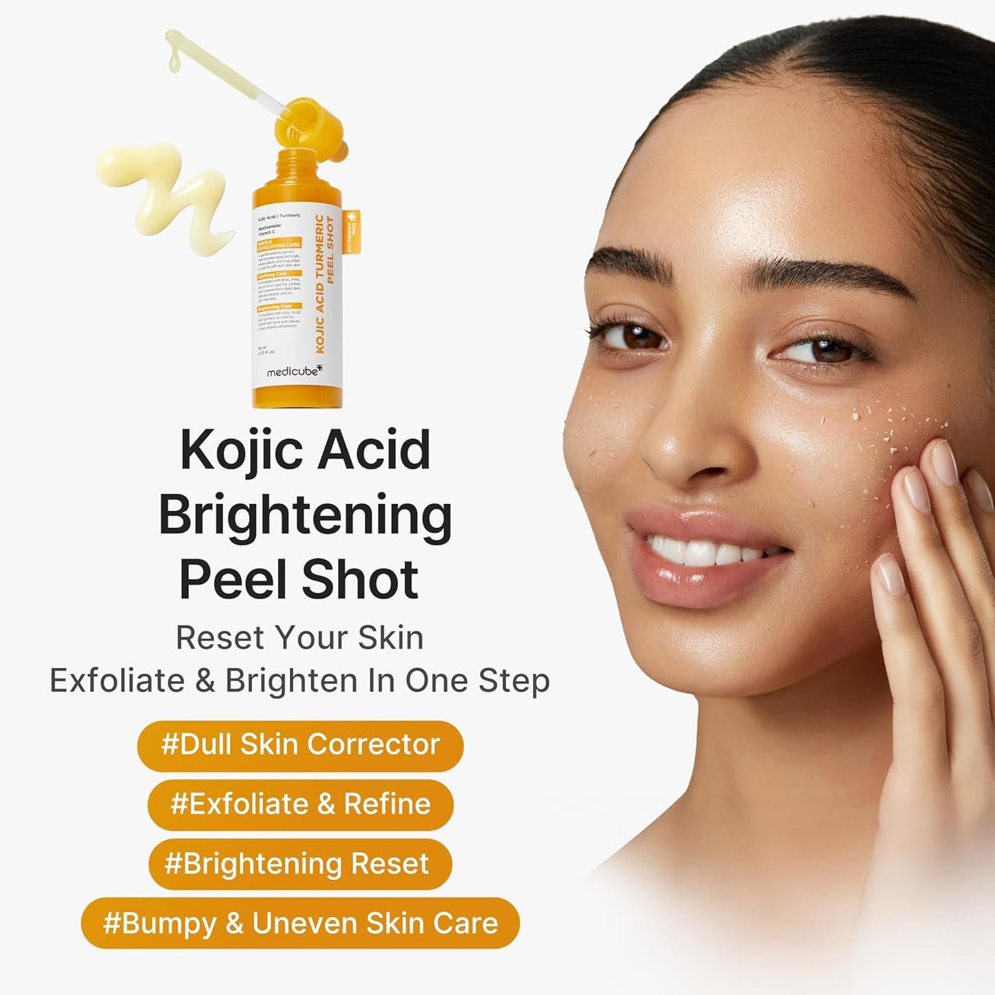 Kojic Acid Turmeric Peel Shot – Απολεπιστικό Προσώπου για Λάμψη, Πόρους & Δυσχρωμίες με Κοτζικό Οξύ, Κουρκουμά & Οξέα