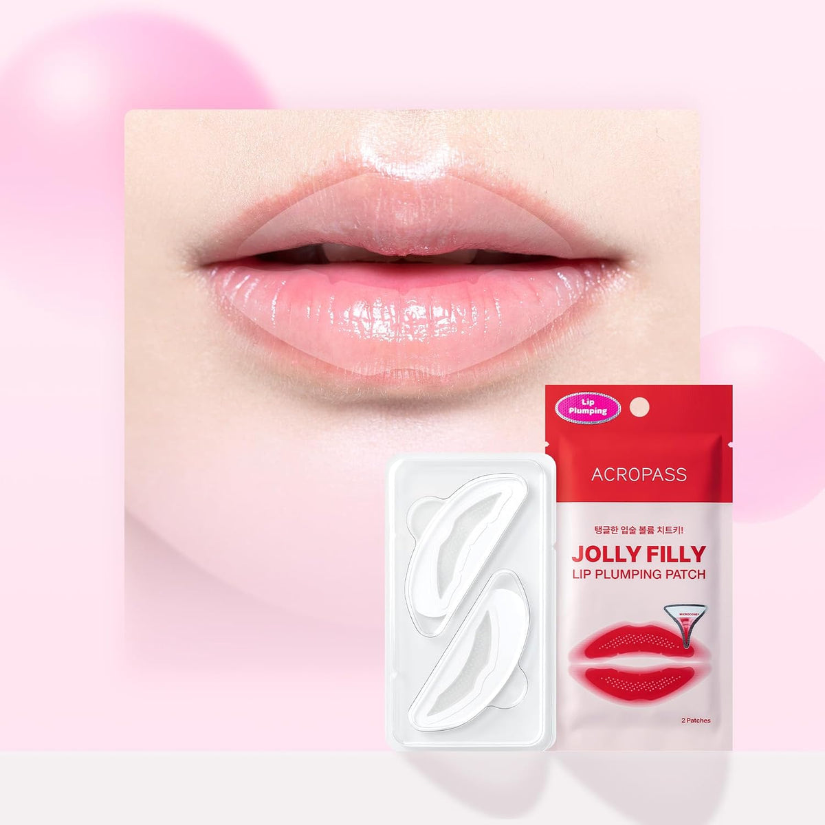 JOLLY FILLY Lip Plumping Patch – Microneedle Patch Χειλιών για Όγκο & Ενυδάτωση