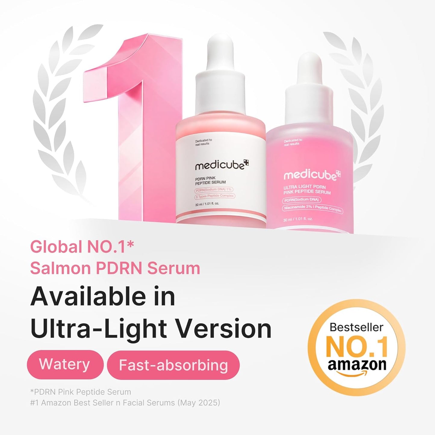 PDRN Pink Peptide Serum Ultra Light – Ελαφρύς Ορός Προσώπου με PDRN, Πεπτίδια & Υαλουρονικό Οξύ