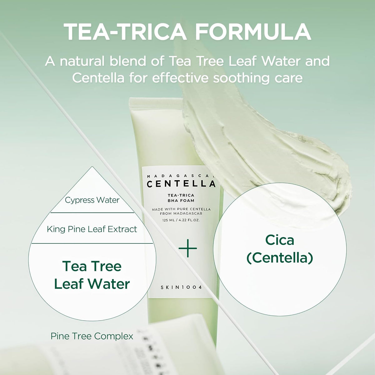 Madagascar Centella Tea Trica BHA Foam - Αφρός καθαρισμού για δέρμα με ακμή