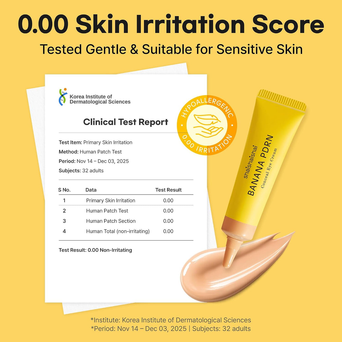 BANANA PDRN Conceal Eye Cream VANILLA – Κρέμα Ματιών & Concealer 2-σε-1 για Μαύρους Κύκλους
