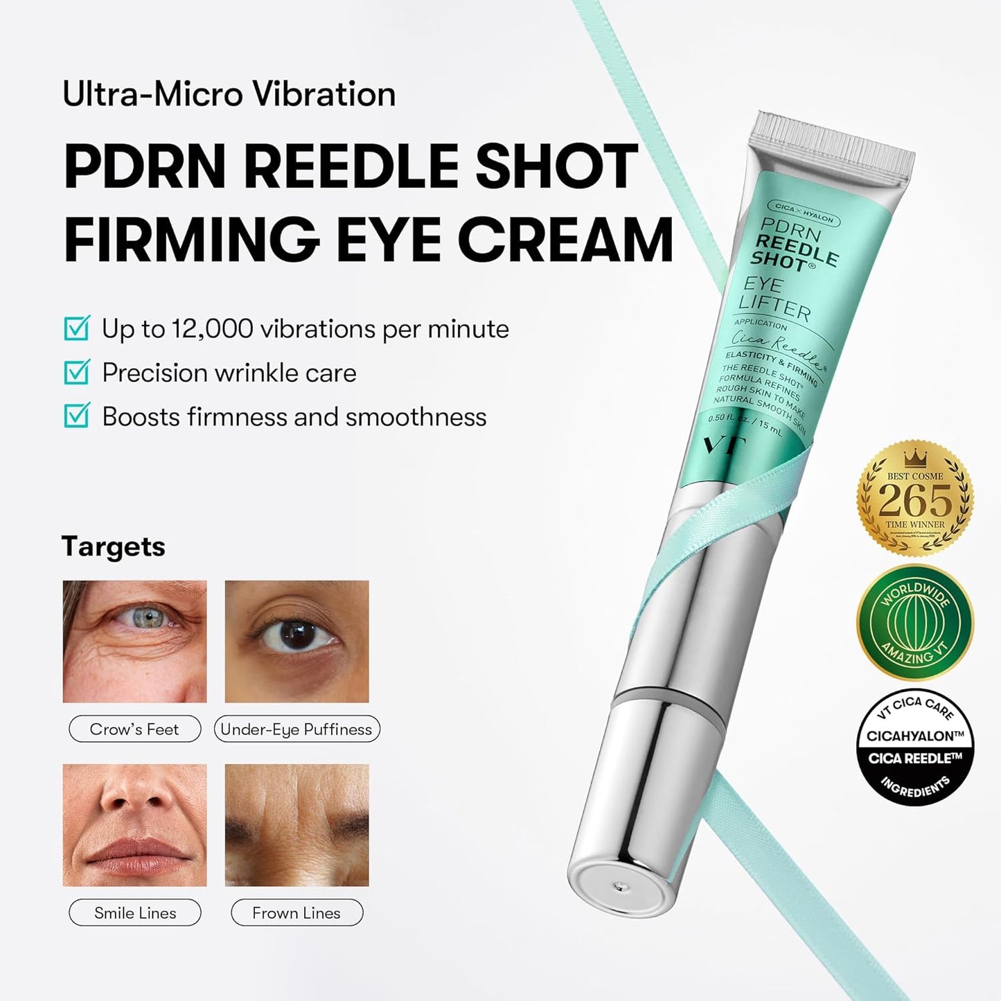 PDRN Reedle Shot Eye Lifter – Συσφιγκτική Κρέμα Ματιών για lifting με Δονούμενο Applicator