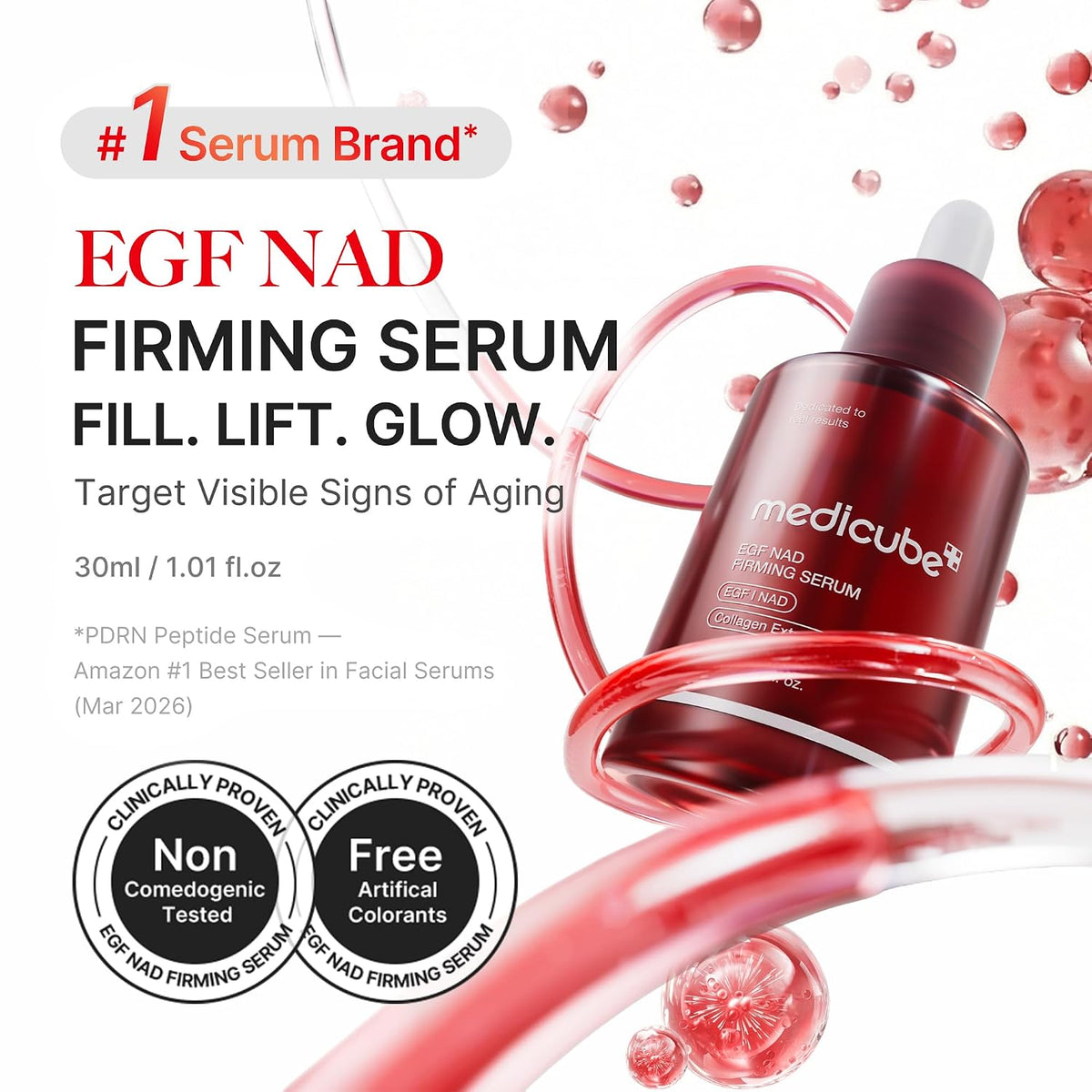 EGF NAD+ Firming Serum – Συσφικτικός & Αντιρυτιδικός Ορός Προσώπου για Ελαστικότητα με EGF, NAD+ & Κολλαγόνο