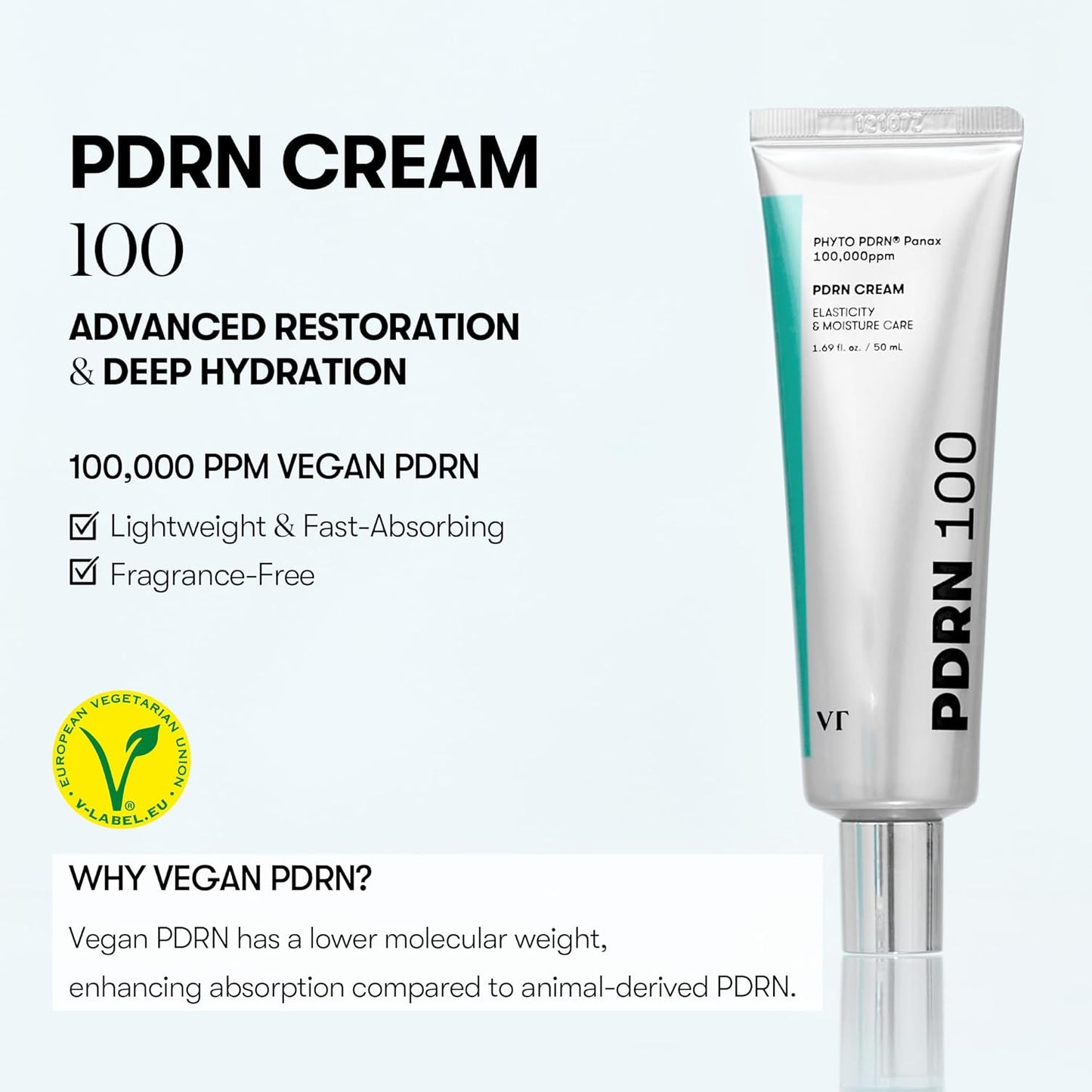 PDRN Cream 100 - Αναπλαστική Κρέμα με Vegan PDRN για Σύσφιξη, Ενυδάτωση & Λάμψη