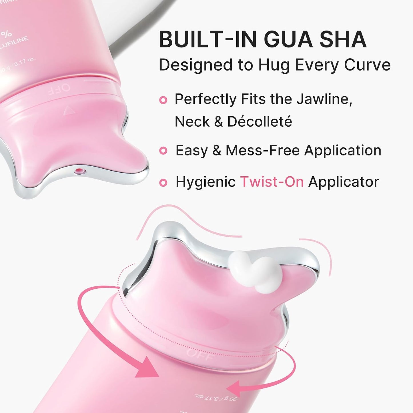 PDRN Collagen Gua Sha Neck Wrinkle Cream – Συσφικτική Κρέμα Λαιμού & Ντεκολτέ με Gua Sha, PDRN, 5% Volufiline & Κολλαγόνο