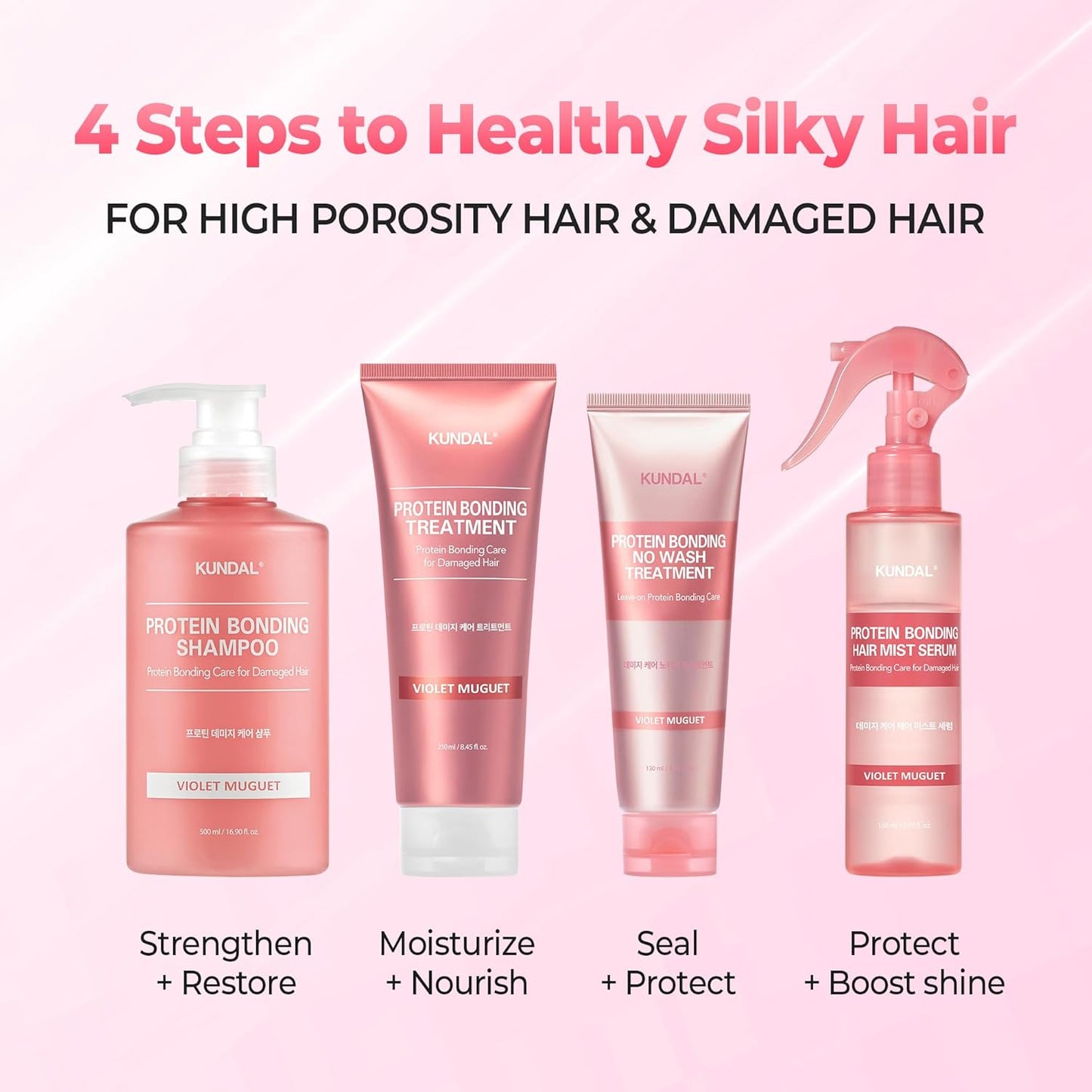 Protein Bonding Care Hair Mist Violet Muguet – Διφασικό Serum Mist Επανόρθωσης & Θρέψης για Λεία, Λαμπερά Μαλλιά
