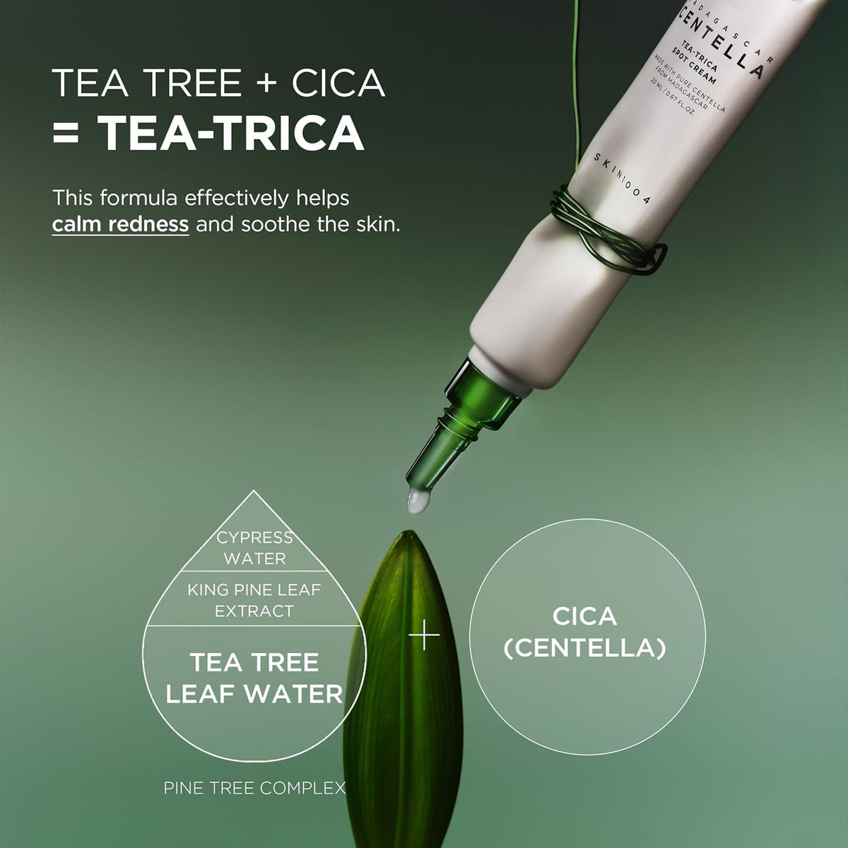 Madagascar Centella Tea-Trica Spot Cream - Καταπραϋντική Κρέμα για Σπυράκια & Ατέλειες
