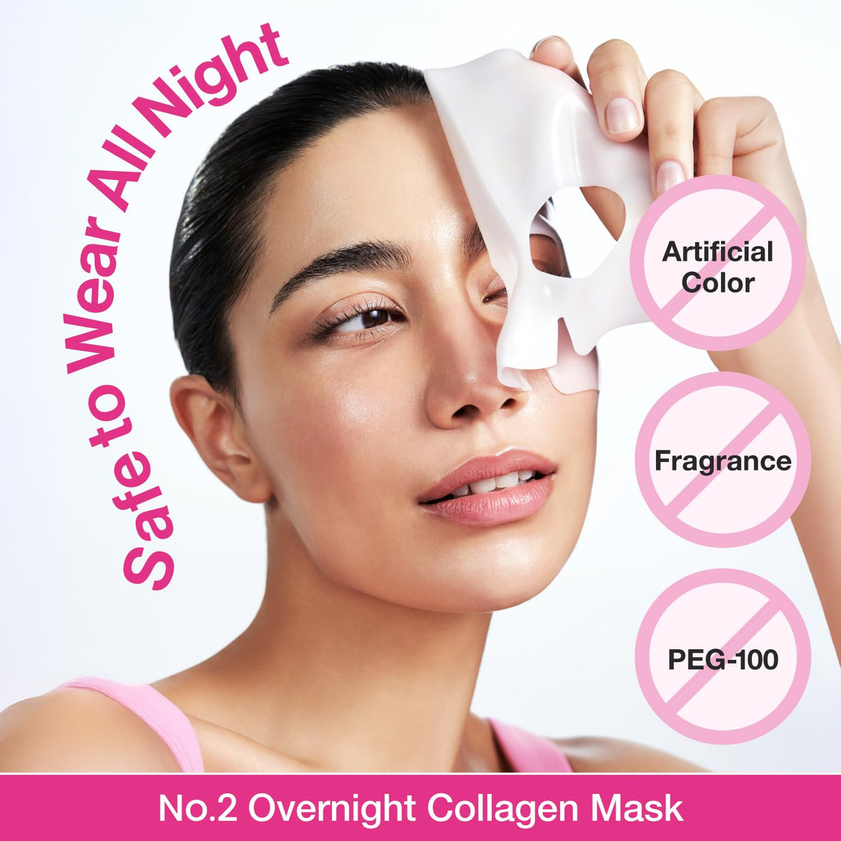 No.2 Rose PDRN Overnight Collagen Mask – Ολονύχτια Μάσκα Κολλαγόνου για Σύσφιξη, Plumping & Glass Skin