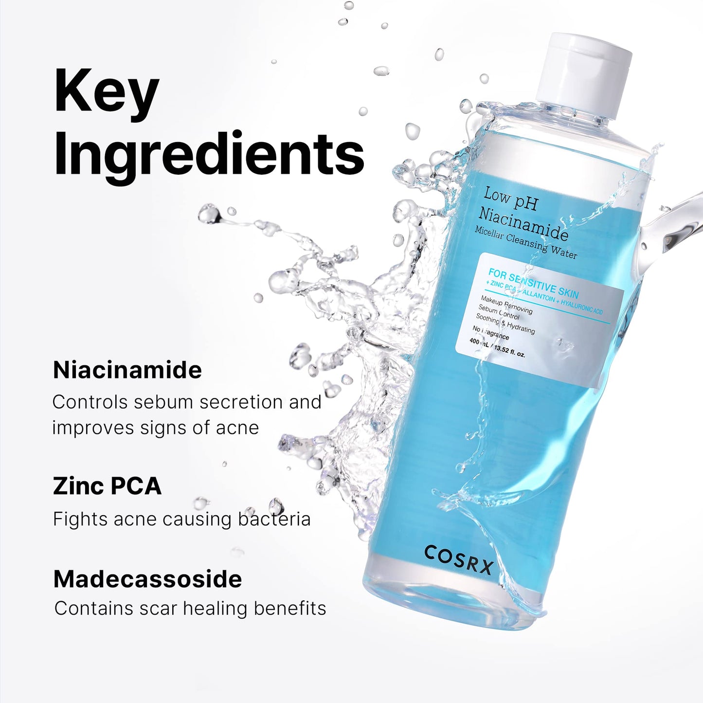 Low pH Niacinamide Micellar Cleansing water - Νερό καθαρισμού για ευαίσθητες επιδερμίδες (Copy)