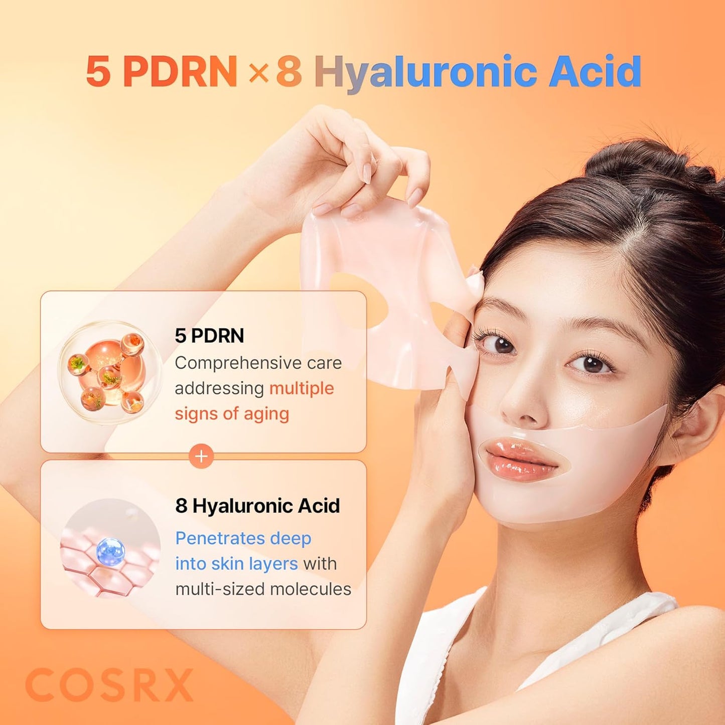 5 PDRN Hyaluronic Acid Vital Hydrating Hydrogel Mask - Ενυδατική & Αναζωογονητική Μάσκα Προσώπου