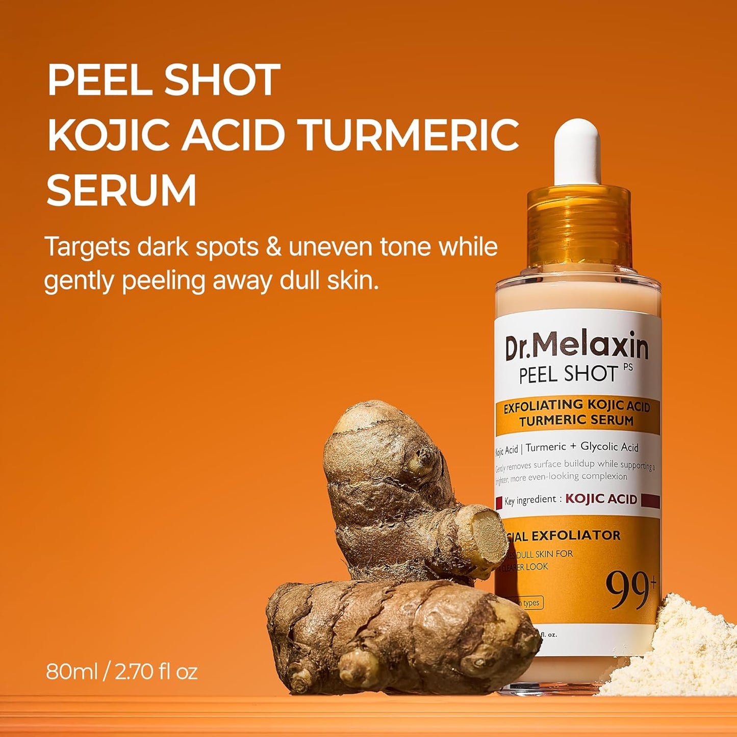 Peel Shot Exfoliating Kojic Acid Turmeric Serum – Απολεπιστικός Ορός Λάμψης με Kojic Acid & Κουρκουμά