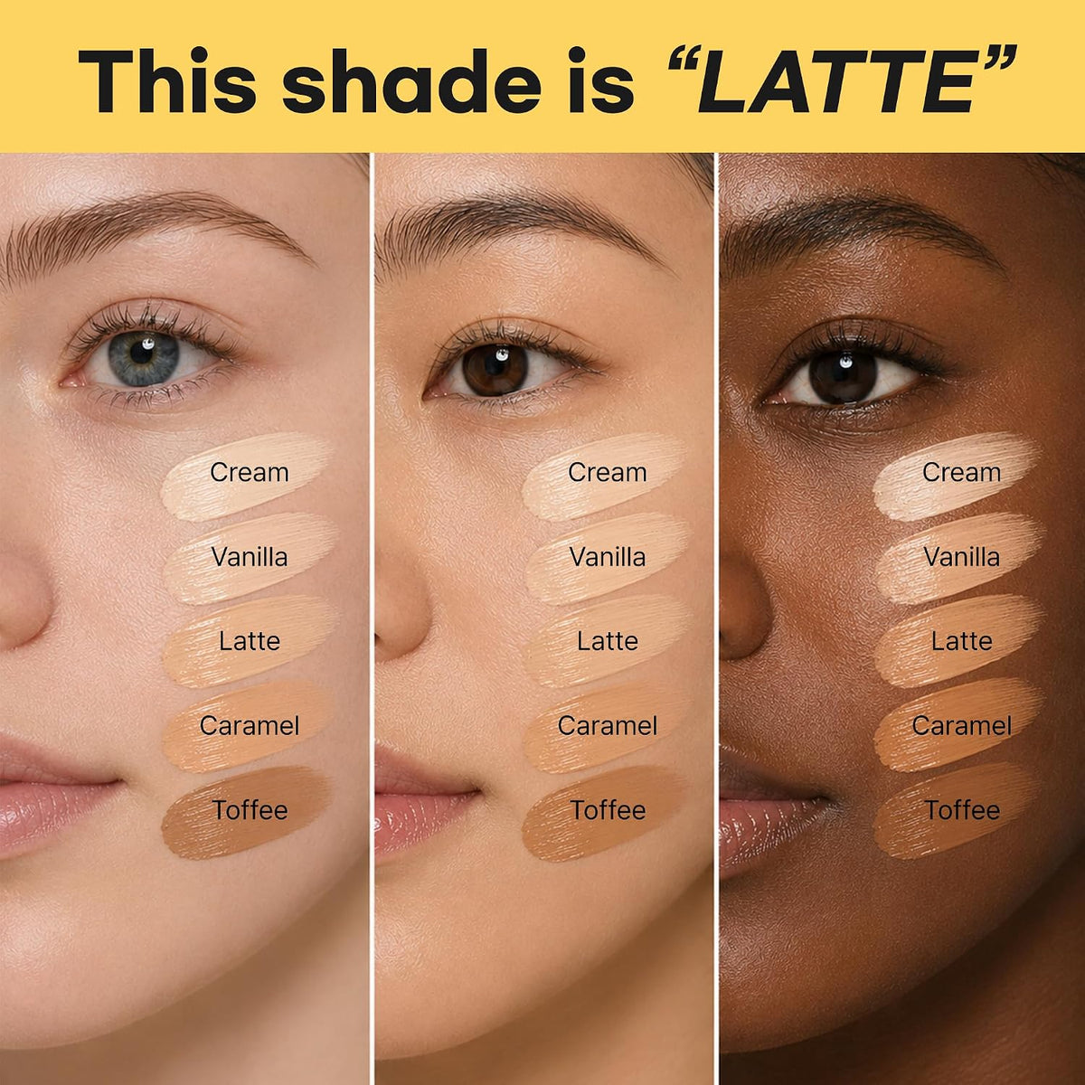BANANA PDRN Conceal Eye Cream LATTE – Κρέμα Ματιών & Concealer 2-σε-1 για Μαύρους Κύκλους
